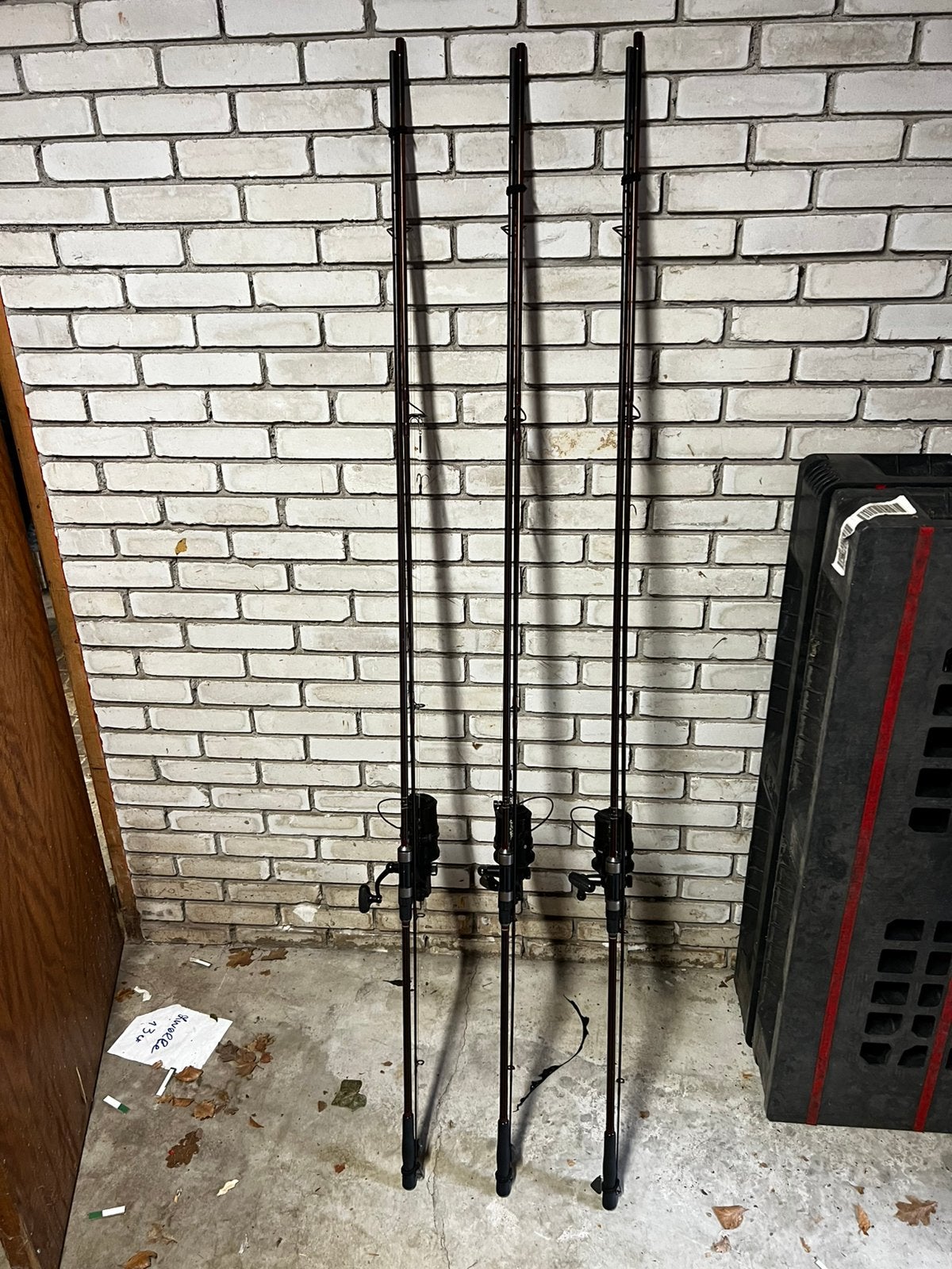 Complete set karperhengels incl foudraal, Watersport en Boten, Hengelsport | Karpervissen, Ophalen, Zo goed als nieuw, Werphengel