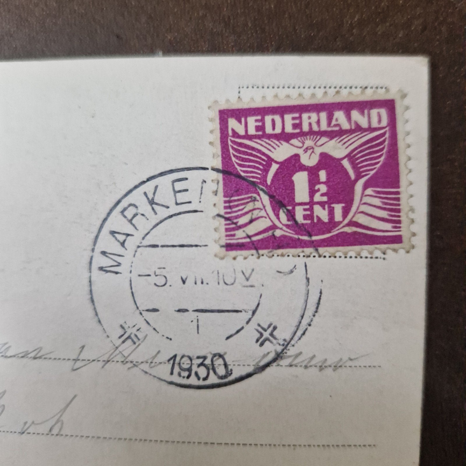 Ansichtkaart Marker Meisje (poststempel Marken 1930), Ophalen of Verzenden, Briefkaart