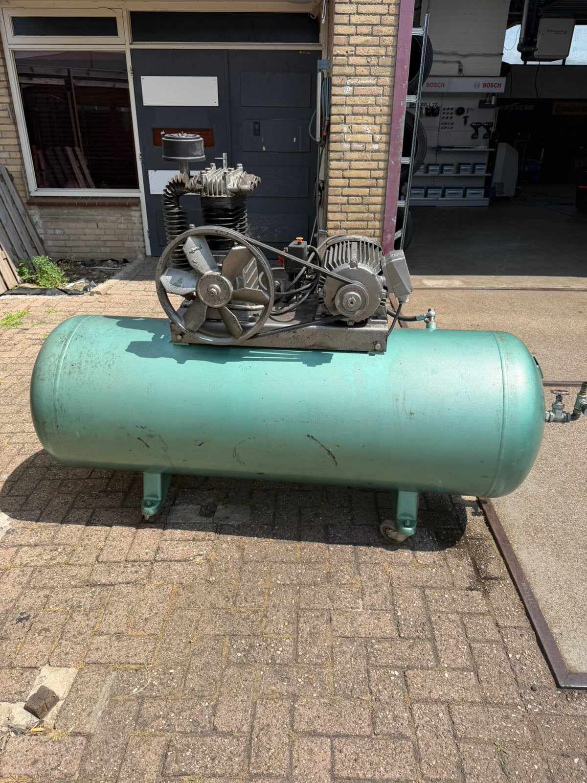 Creemers compressor 500 liter, Doe-het-zelf en Verbouw, Compressors, 100 liter of meer, Ophalen, Zo goed als nieuw, 10 bar of meer