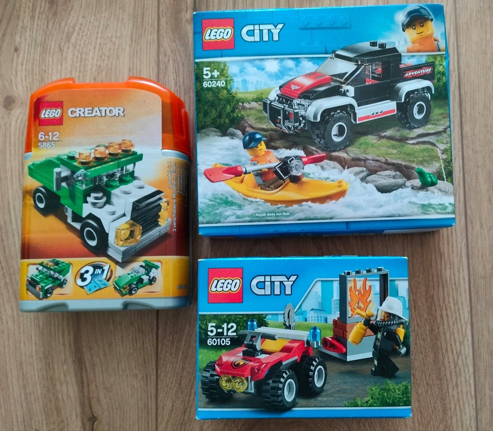 Lego City en Creator sets - 60105, 60240, 31075, Compleet, Lego, Ophalen of Verzenden, Complete set