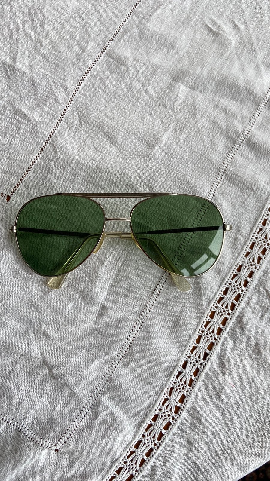 Piloten bril vintage met echte glazen van glas, Overige merken, Zonnebril, Ophalen of Verzenden, Zo goed als nieuw