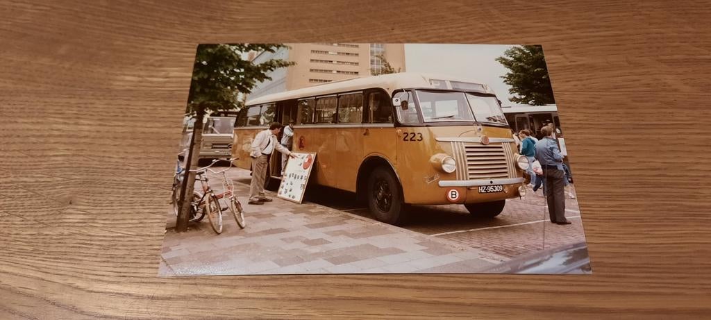 24 museumbus foto's - RET, GEVU, M&K, ZO, GVA, NS, WSM, CVD, Verzamelen, Ophalen of Verzenden, Zo goed als nieuw, Trein, Overige typen