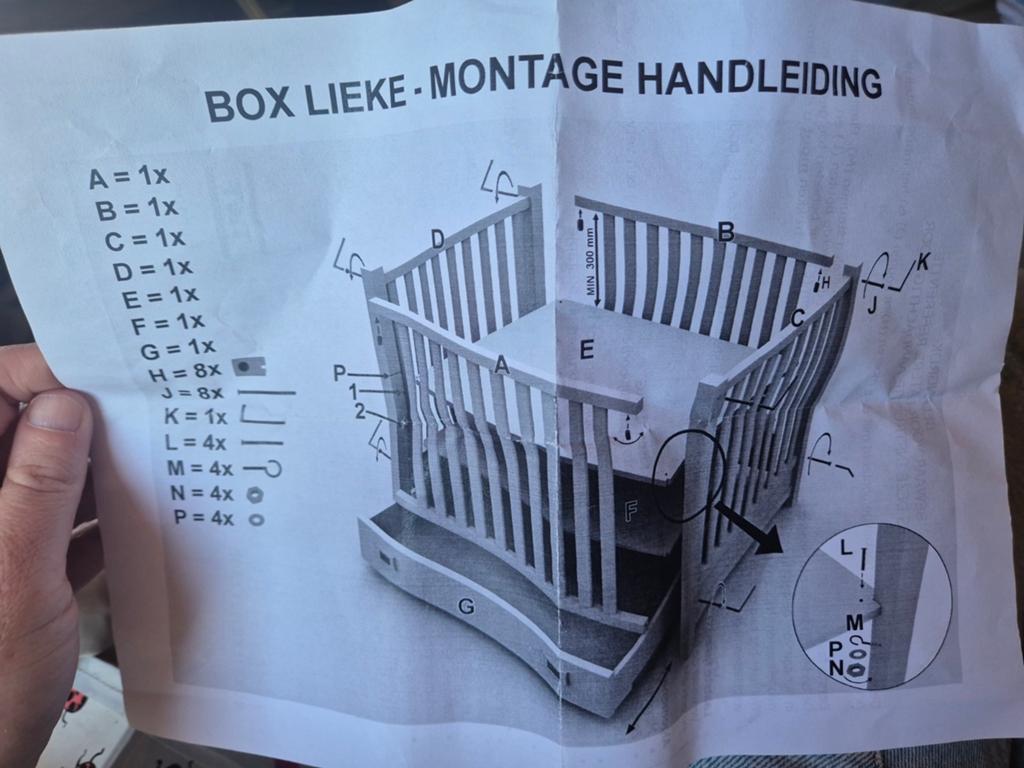 Witte box, Kinderen en Baby's, Boxen, Ophalen, Gebruikt