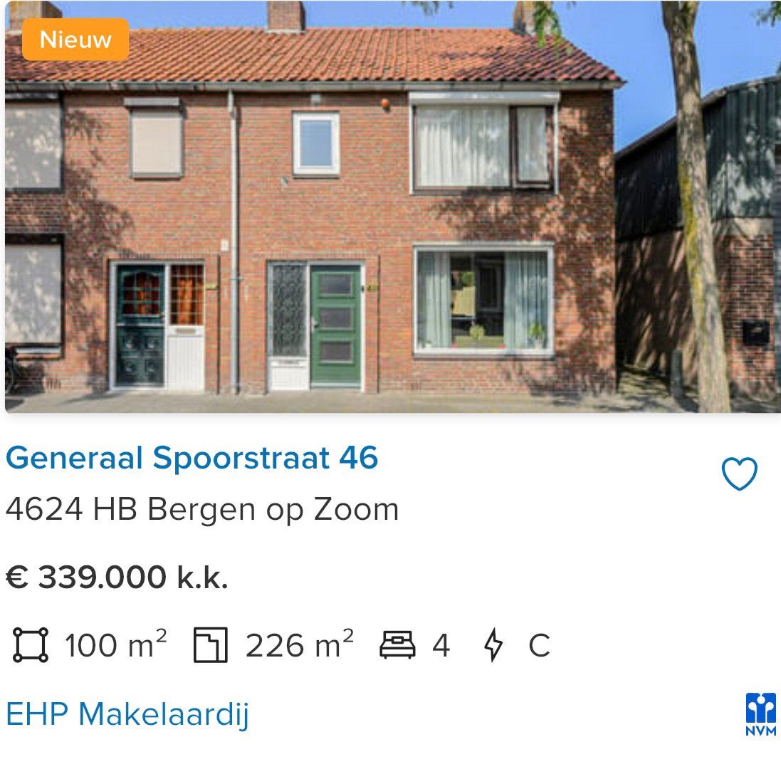 Een mooi, sfeervol in 2025 gerenoveerd huis te koop, 200 tot 500 m², 100 m², Noord-Brabant, Hoekwoning