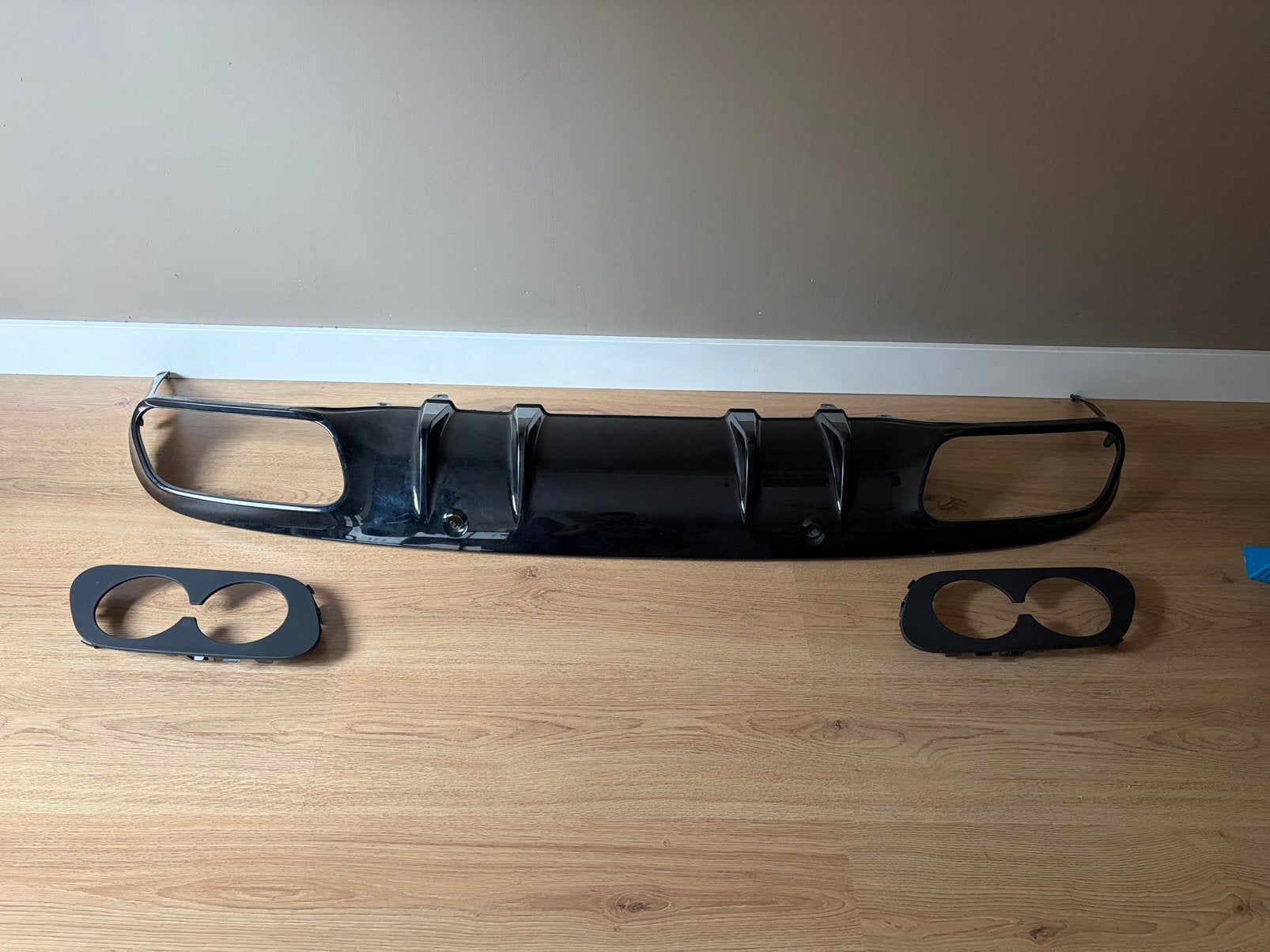 Originele Mercedes C43 AMG Diffuser coupe en cabrio, Ophalen of Verzenden, Achter, Bumper