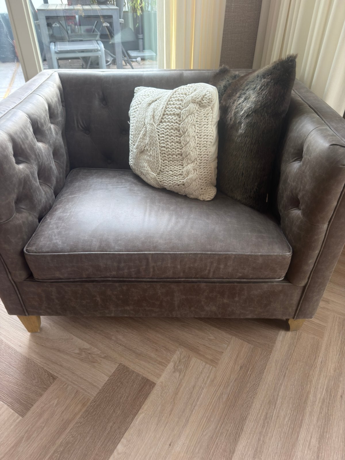 Rivièra Maison Franklin Park Wing Chair., Ophalen, Gebruikt, Tweepersoons, 75 tot 100 cm