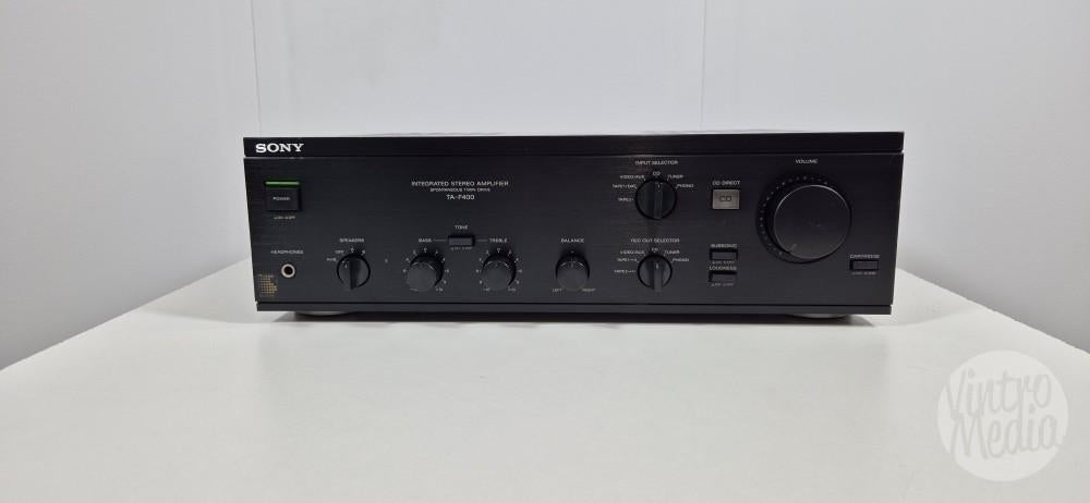 Sony TA-F400 Versterker | Stereo | Phono | 12 Mnd Garantie, Refurbished, Ophalen of Verzenden, 60 tot 120 watt, Sony
