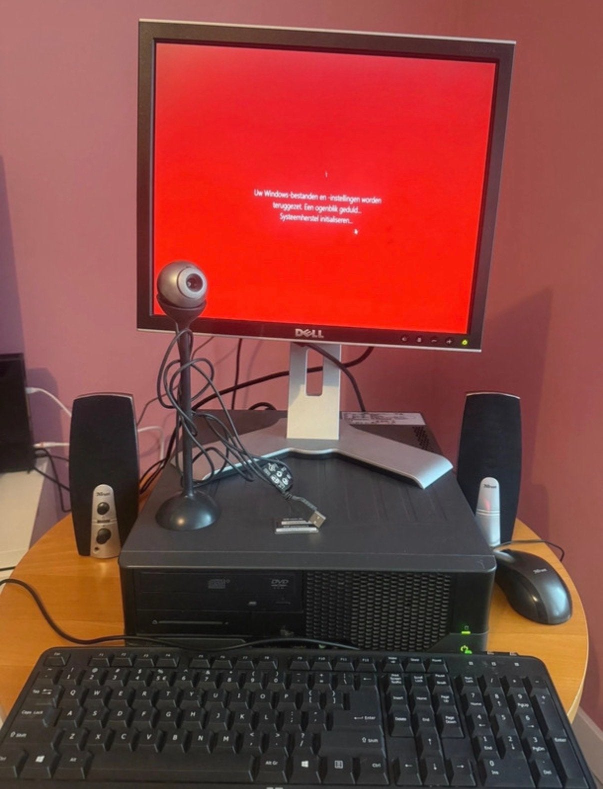 Complete Dell/Fujitsu PC set met accessoires - Werkt perfect, Ophalen, Gebruikt, Met monitor