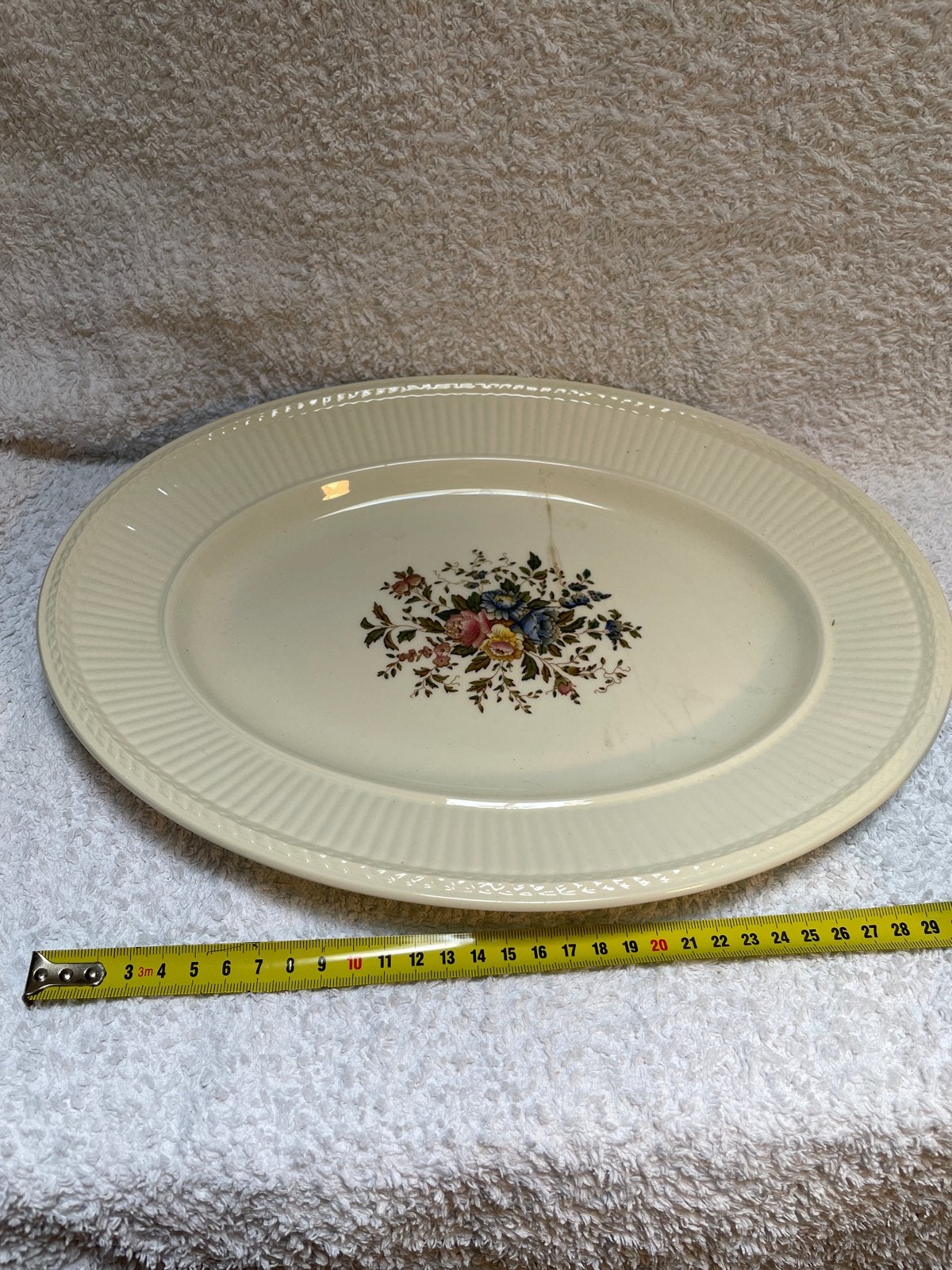 Wedgwood Conway Ovale Serveerschaal - Vintage Bloemenprint, Ophalen of Verzenden