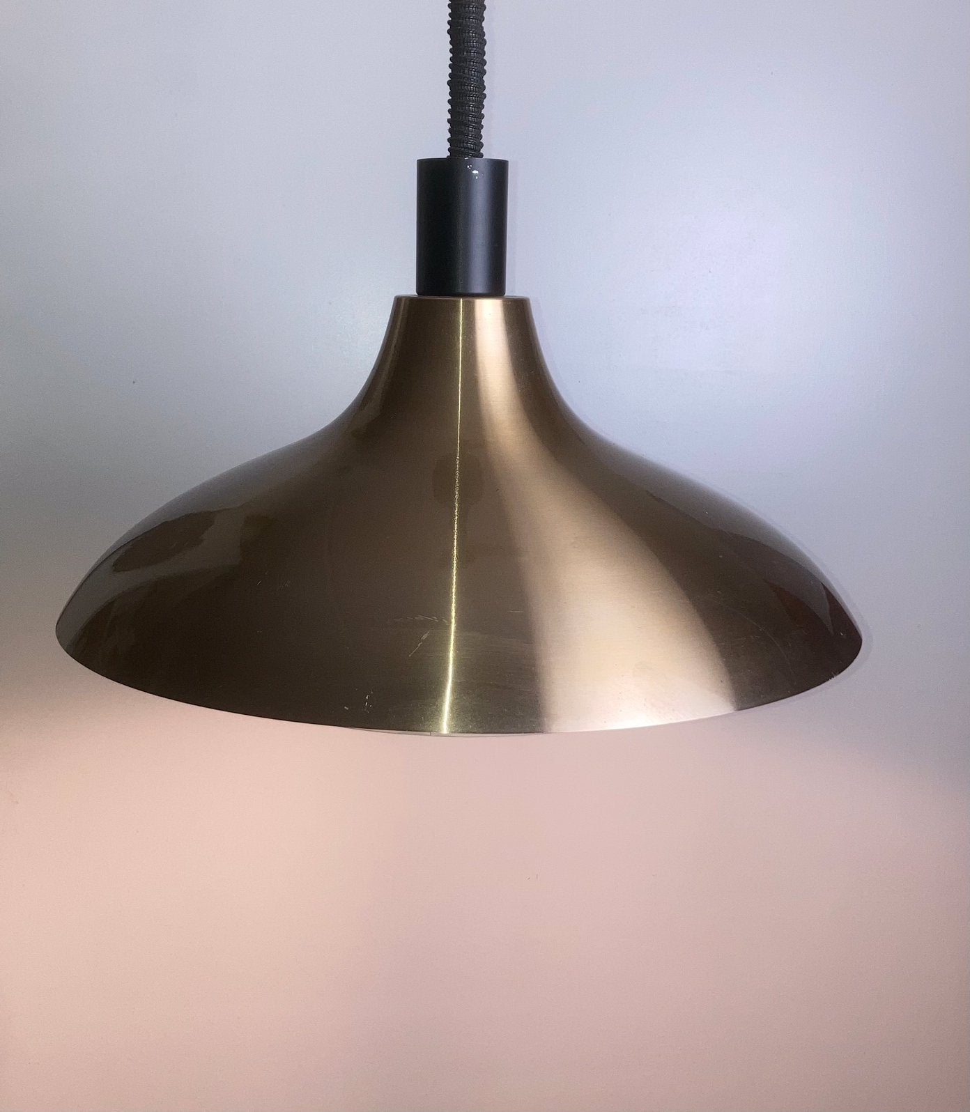 Vintage Dijkstra lamp, pendant Space Age (Raak-Hala-Gepo), Ophalen, Gebruikt, E27 (groot), Mid Century