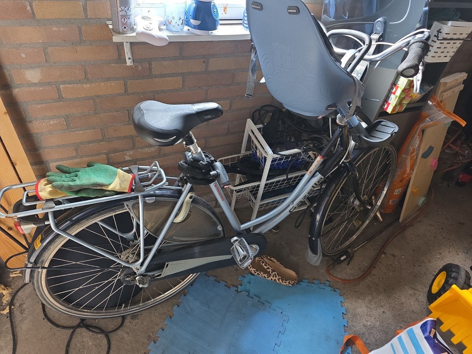Gazelle fiets - Blauw -  (optioneel kinderstoel), Ophalen of Verzenden, Gebruikt, Gazelle, Versnellingen