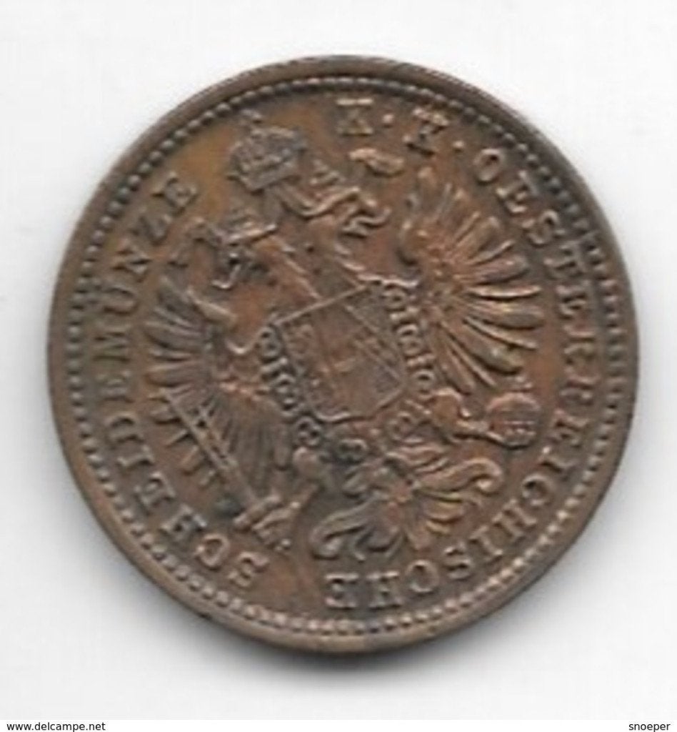 austria 1 kreuzer 1885 km 2187 xf+/ms60, Postzegels en Munten, Ophalen of Verzenden, Oostenrijk, Losse munt