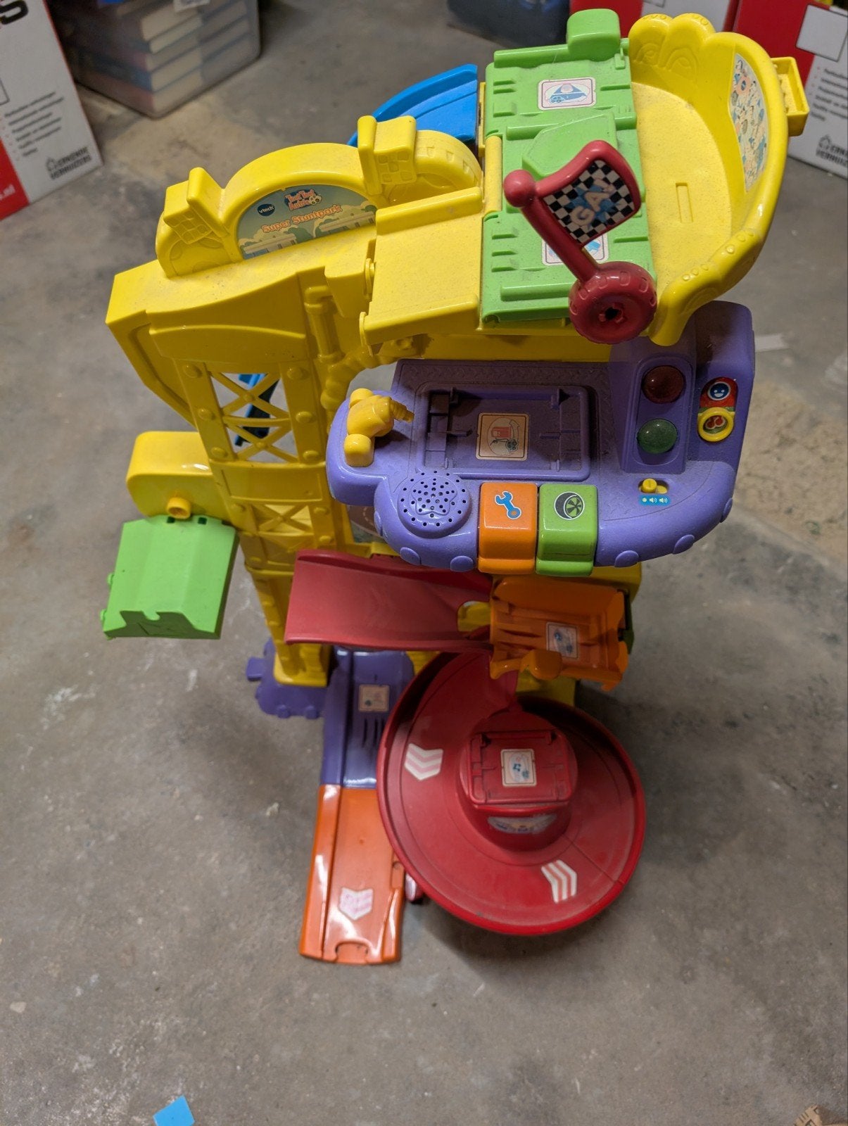 VTech Toet Toet Auto's Garage en Baan delen, Ophalen of Verzenden, Gebruikt, Bouwen, Met licht