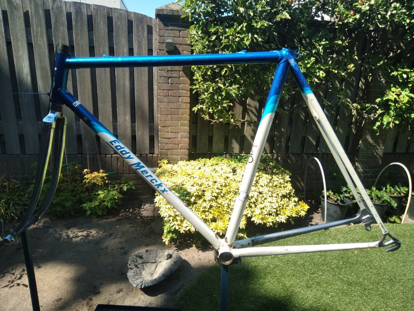 Eddy Merckx,  staalframe retro 55cm., 28 inch, Gebruikt, Staal, Velgrem