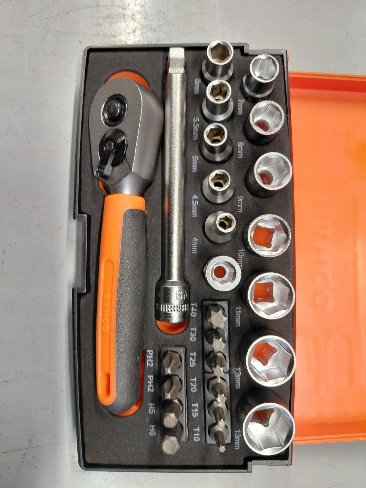 Bahco 1/4 doppenset 4 t/m 13mm torx inbus en PH, Ophalen of Verzenden, Nieuw