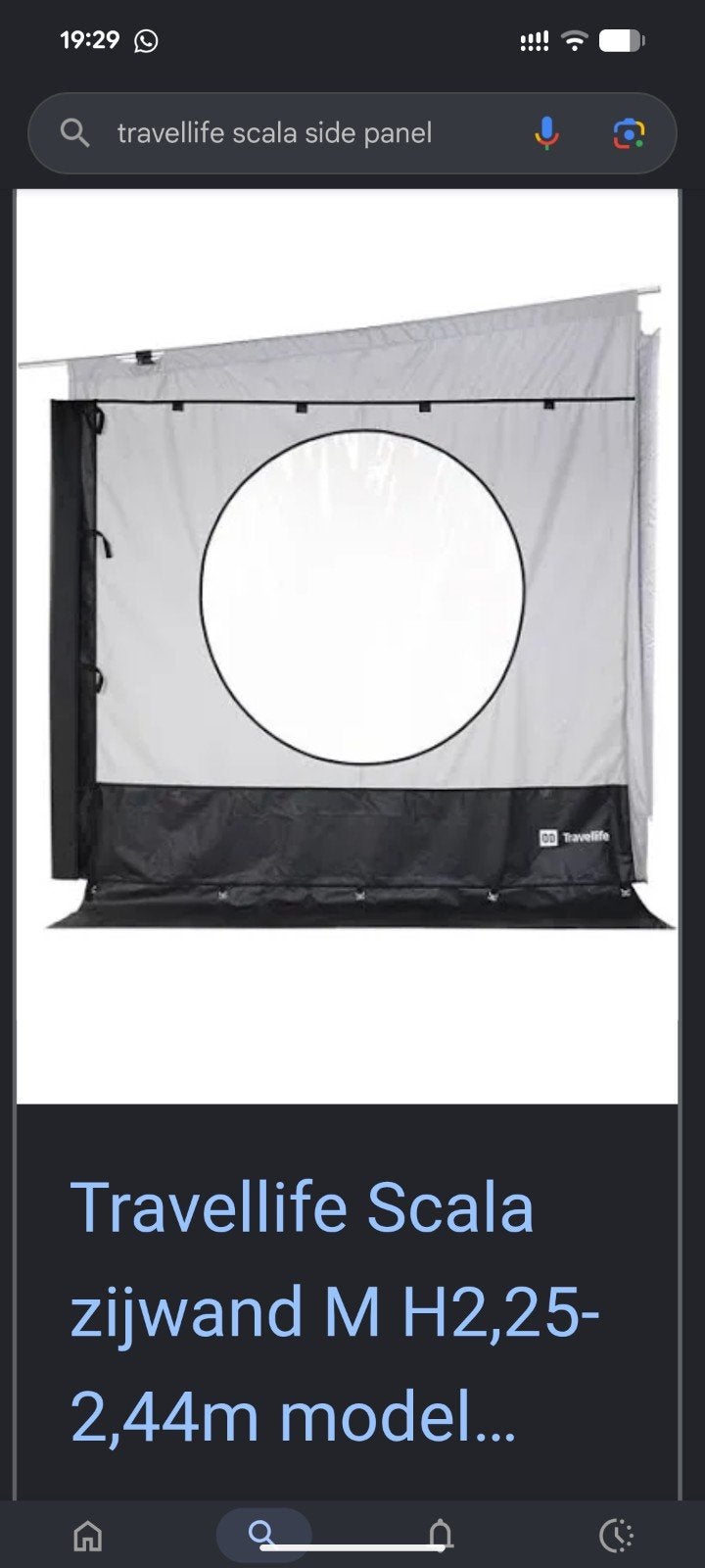 Zijwand cassette luifel, Caravans en Kamperen, Caravan accessoires, Ophalen of Verzenden, Nieuw