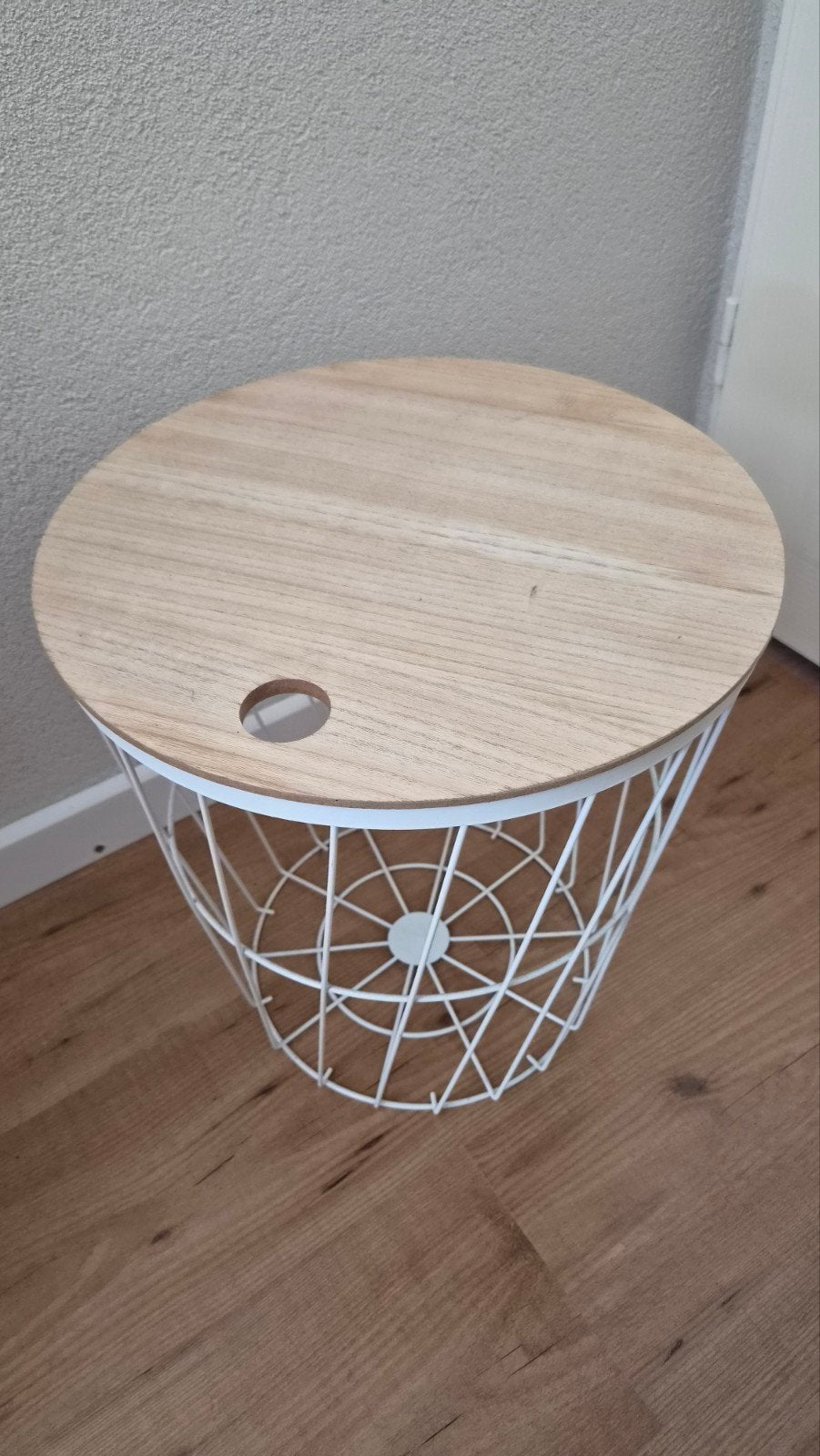 bijzettafel met opbergruimte, Ophalen, Minder dan 45 cm, Minder dan 55 cm, Rond