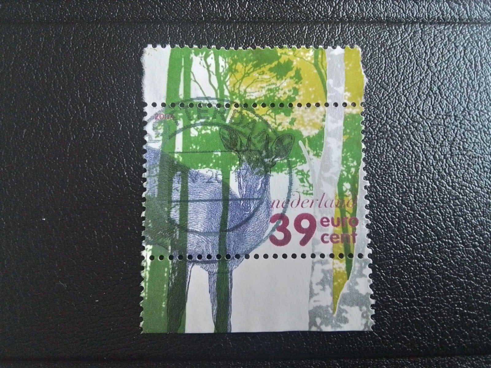 Nederland gestempeld 2004 hert, Postzegels en Munten, Ophalen of Verzenden, Na 1940, Gestempeld