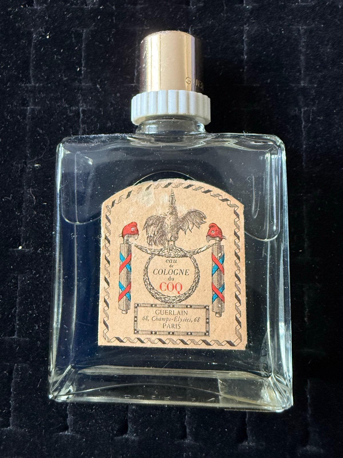 Vintage Guerlain Eau de Cologne du Coq -volle  Fles jaren 70, Ophalen of Verzenden, Gebruikt