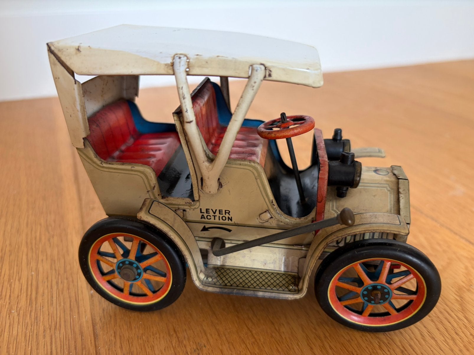 Toy car met lever action, Ophalen, Gebruikt, Auto