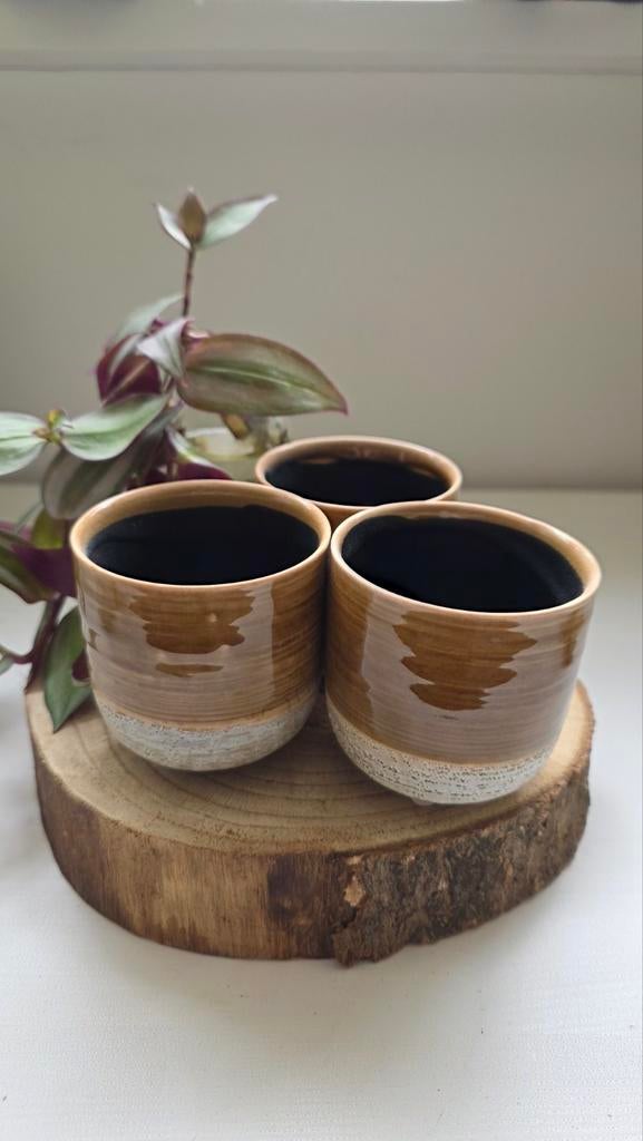 29x Nieuwe TS Collection Pot Issa Mosterd D7 H7 - Keramiek, Nieuw, Ophalen of Verzenden, Modern, Bruin