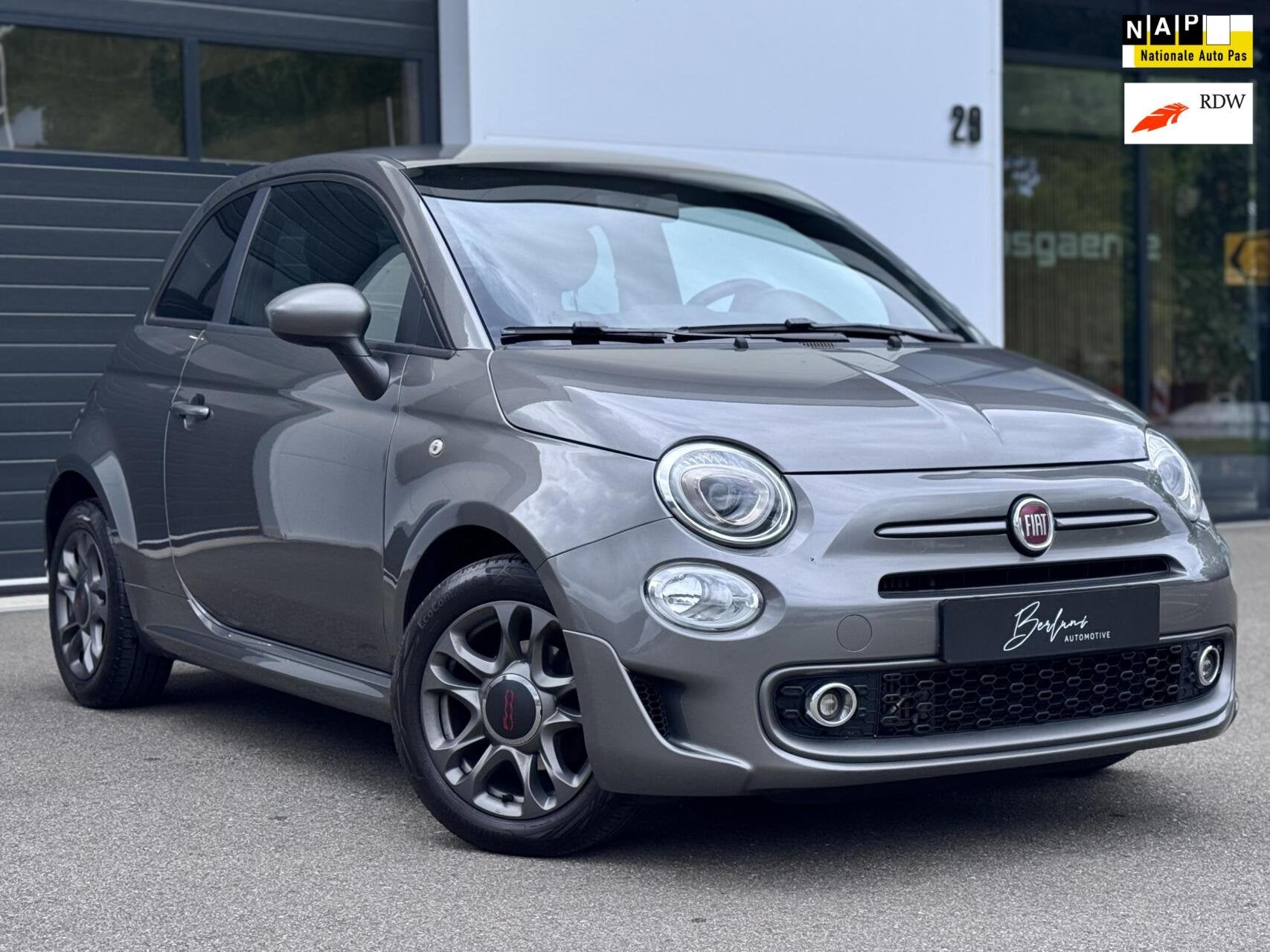Fiat 500 0.9 TwinAir Turbo Sport Org NL|Carplay|Navi, Auto's, Voorwielaandrijving, Gebruikt, Leder en Stof, 905 kg