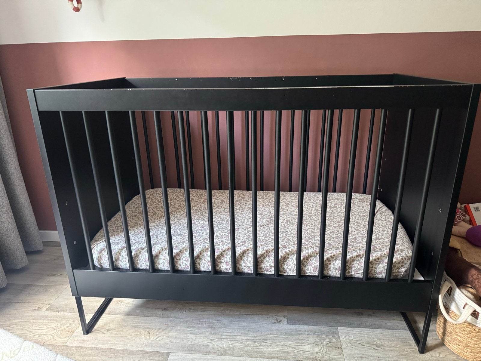 Kidsmill ledikant - Zwart, Zo goed als nieuw, Minder dan 140 cm, Minder dan 70 cm, Ophalen