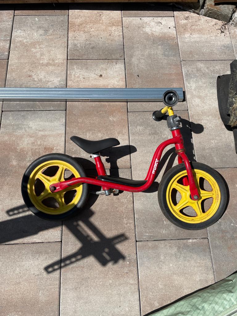 Puky loopfiets - rood/geel, Ophalen of Verzenden, Gebruikt, Loopfiets