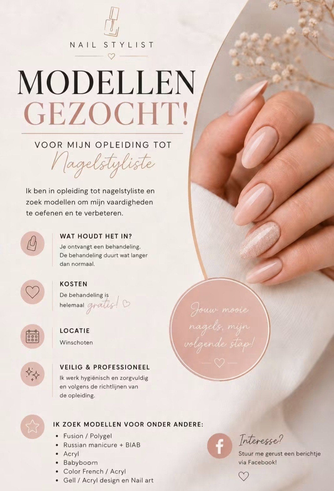 Modellen gezocht!