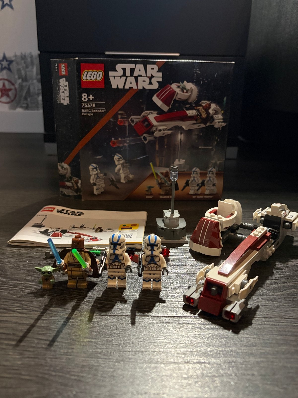 LEGO Star Wars 75378 BARC Speeder Escape met minifiguren, Ophalen of Verzenden, Zo goed als nieuw