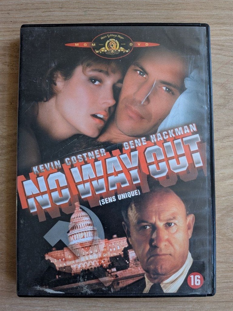 MGM DVD | No Way Out 1987 ( gebruikt ), Ophalen, Vanaf 16 jaar, Nederlands, Actiethriller