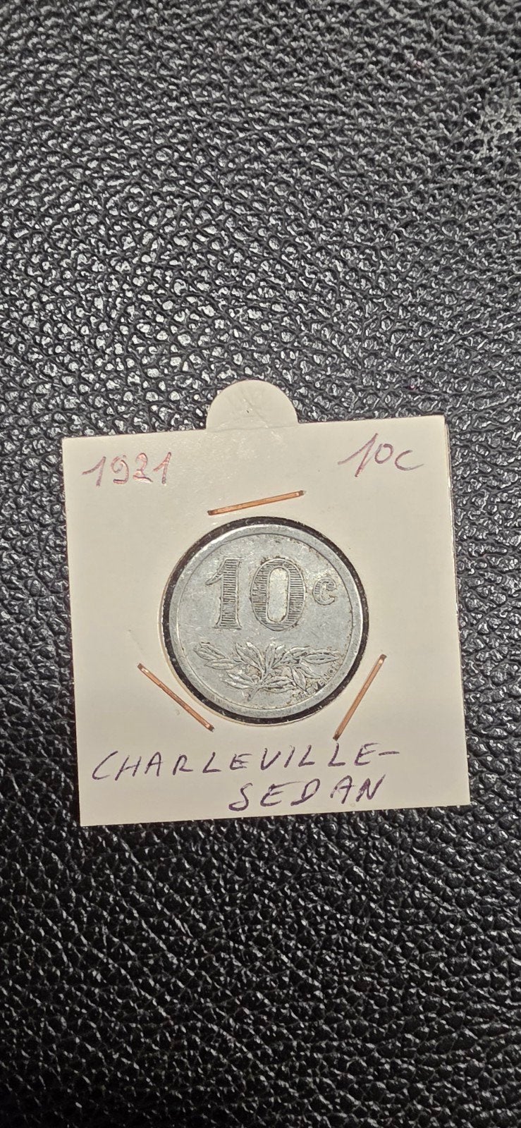 Frans noodgeld 10 centimes 1921 Charleville-Sedan, Ophalen of Verzenden, België