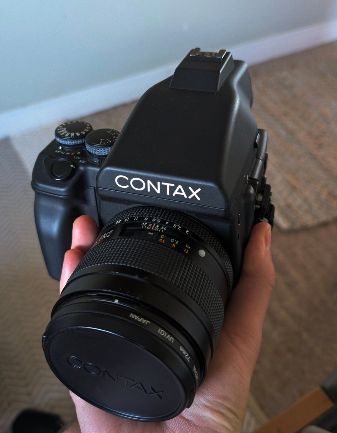 Contax 645 middenformaat camera met 80mm f/2.0 lens, Verzenden, Gebruikt, Spiegelreflex, Overige Merken