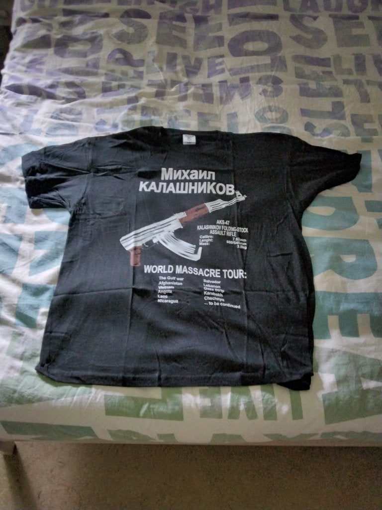 T-shirt Kalasjnikov AK-47, Zwart, Nieuw, Overige maten, Ophalen of Verzenden