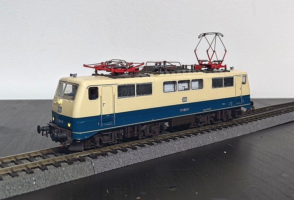 Fleischmann 4348 - DB br111, ombouw LEDs en Esu Loksound, Ophalen, Fleischmann, Zo goed als nieuw, Gelijkstroom
