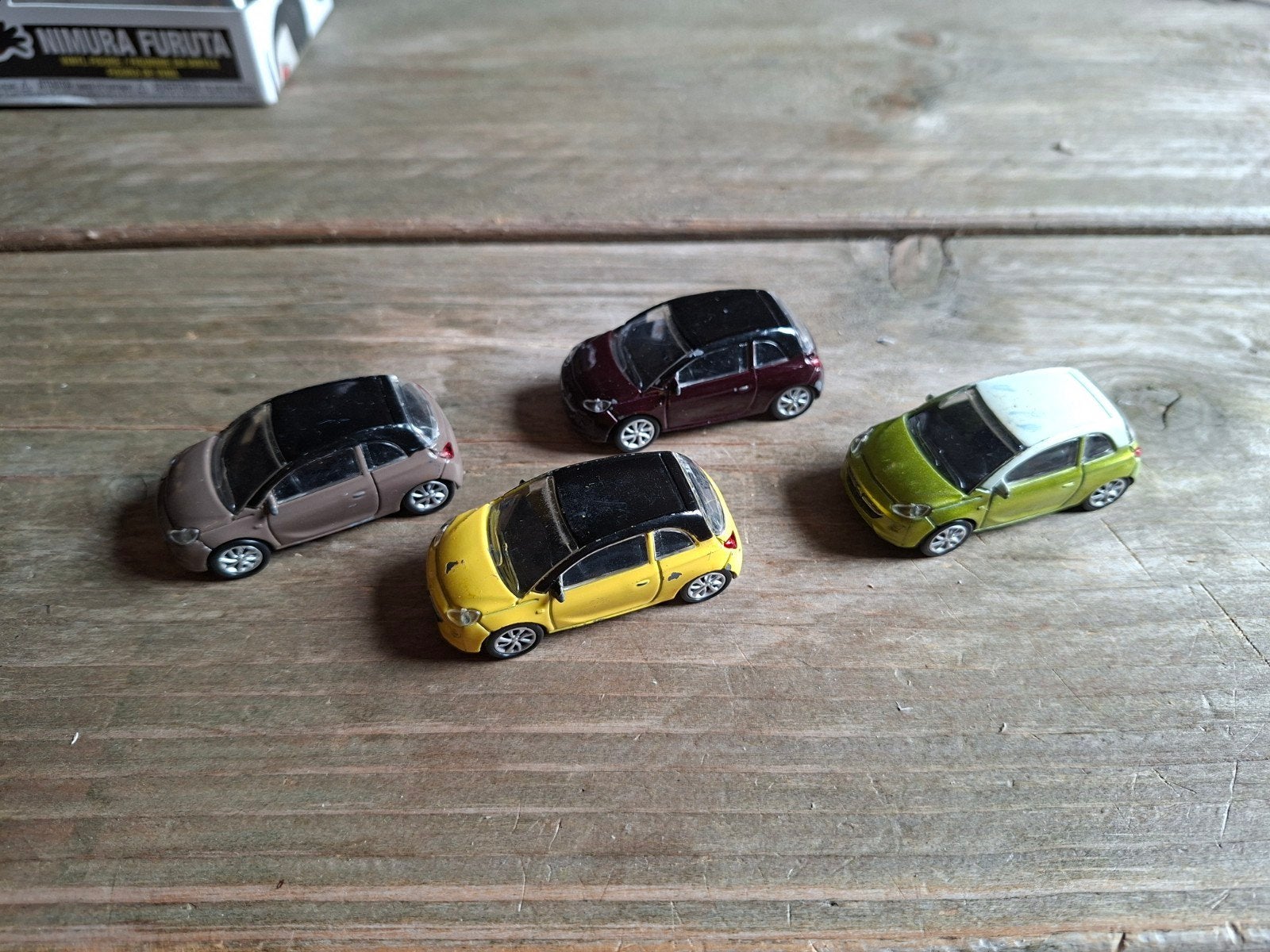 4 x Opel Adam 1:87, Hobby en Vrije tijd, Modelauto's | 1:87, Ophalen of Verzenden, Gebruikt, Auto, Overige merken