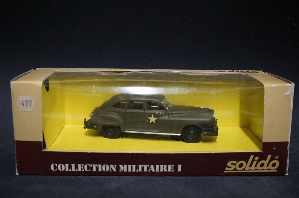 Solido Chrysler militaire sedan HQ - 1/43 - TOP, Ophalen of Verzenden, Zo goed als nieuw, Auto, Solido