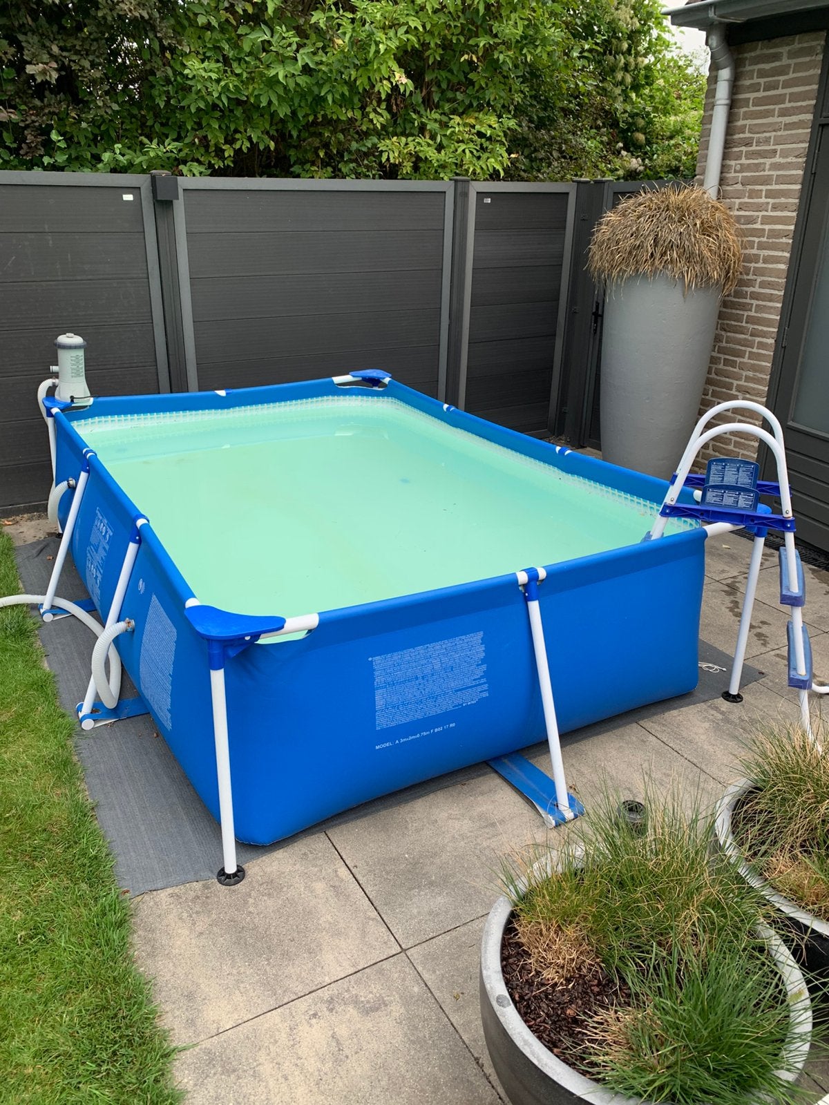 Zwembad 3x2m met alle toebehoren, Tuin en Terras, Ophalen, Gebruikt, Opzetzwembad, 200 tot 400 cm