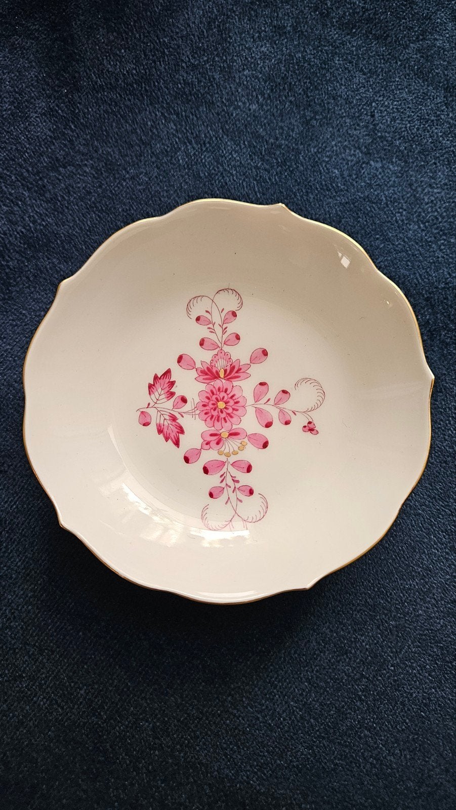 Meissen "Indisch Purpur" kop en schoteltje, Antiek en Kunst, Ophalen of Verzenden