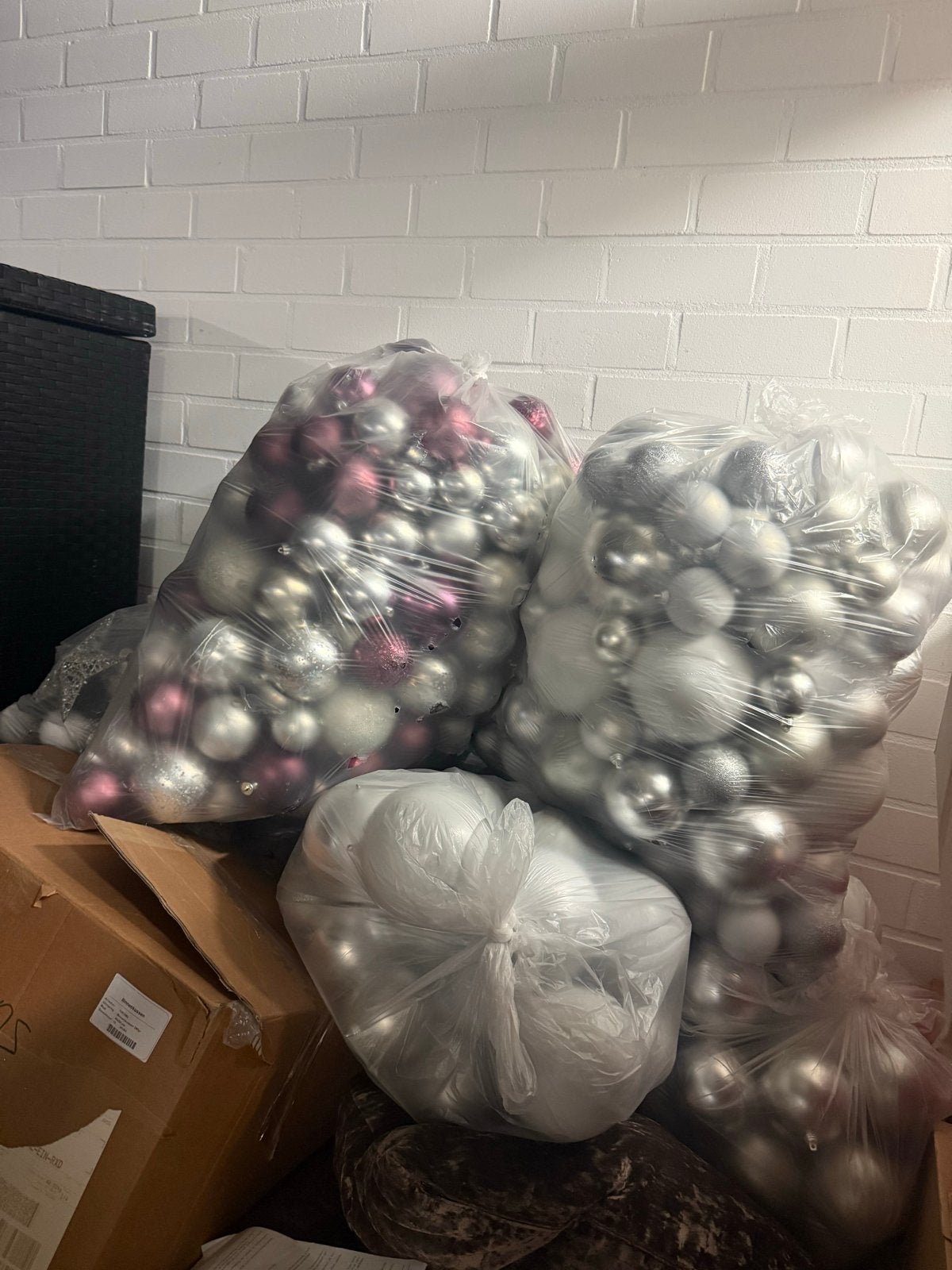 Grote zakken kerstballen beekwilder, Diversen, Ophalen, Gebruikt