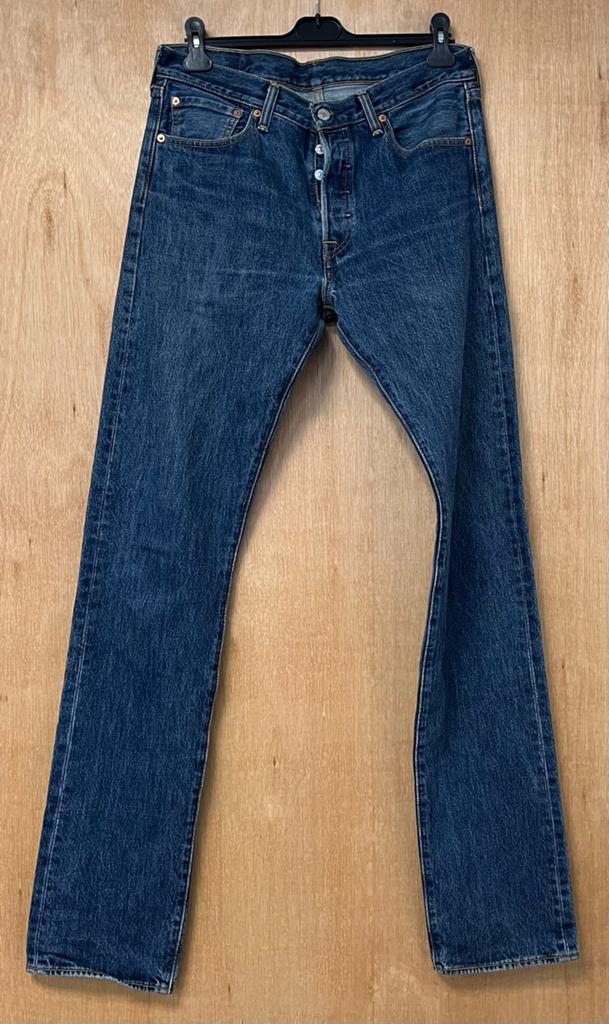 Levi’s 501 regular straight spijkerbroek - Maat W32 L38, Ophalen of Verzenden, Zo goed als nieuw, Blauw, W32 (confectie 46) of kleiner