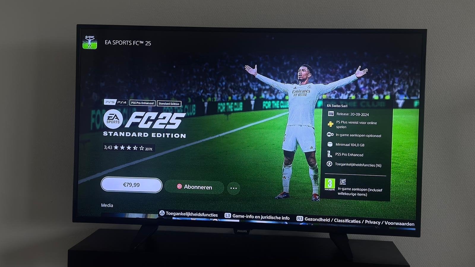Philips 43PFT4131 Full HD LED TV - 43 inch, Audio, Tv en Foto, Televisies, Ophalen, Philips, 50 Hz, 100 cm of meer