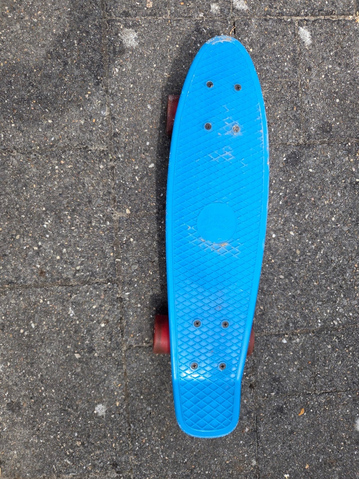 Blauw skateboard - The Original Beach Board, Sport en Fitness, Skateboarden, Ophalen, Gebruikt, Skateboard