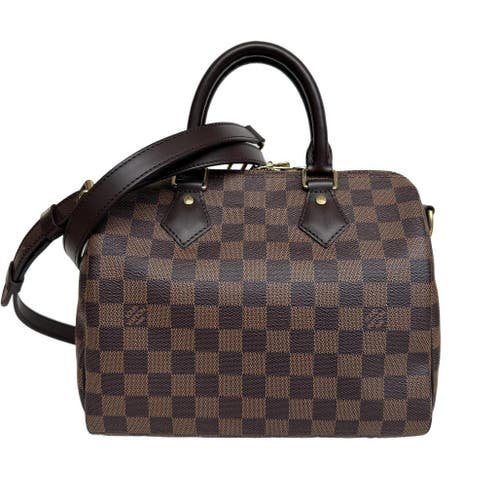 Louis Vuitton speedy 25 bandouliere B damier ebene tas, Ophalen of Verzenden, Zo goed als nieuw, Beige
