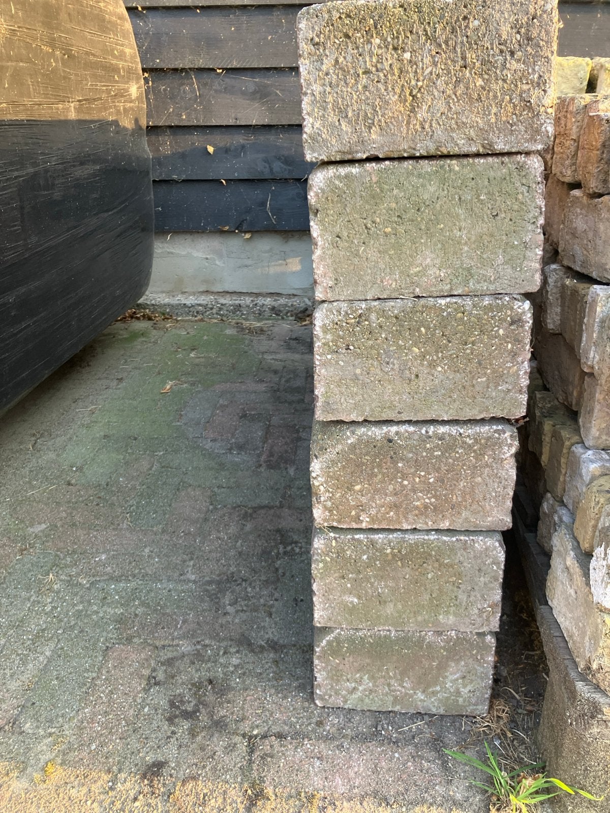 6 betonnen bielsen / stoepranden 120x20x12 cm, Ophalen, Gebruikt, 100 tot 200 cm, Biels