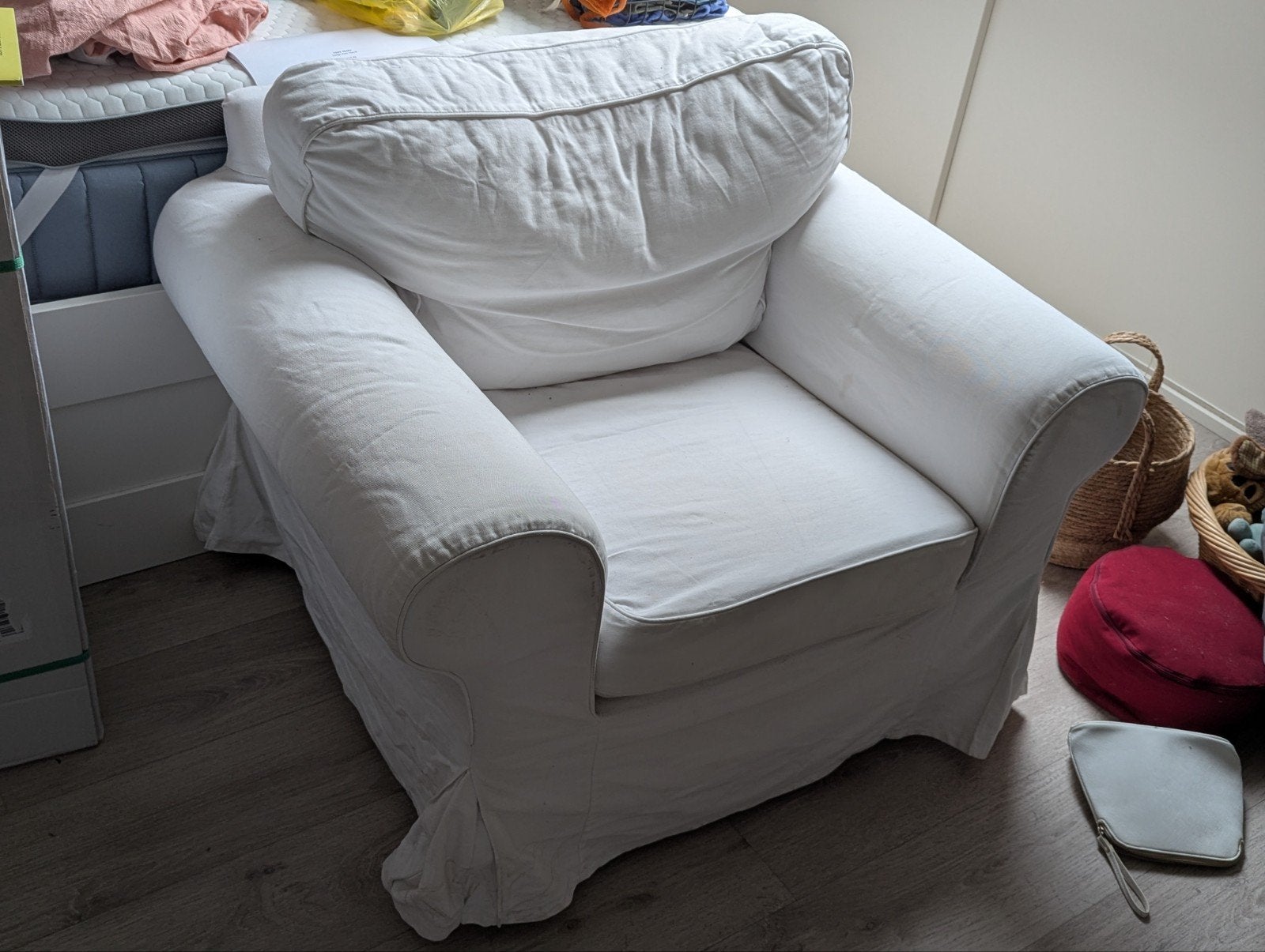 Ikea Ektorp fauteuil - comfortabele stoel, Huis en Inrichting, Ophalen, Gebruikt, 75 tot 100 cm, 75 tot 100 cm