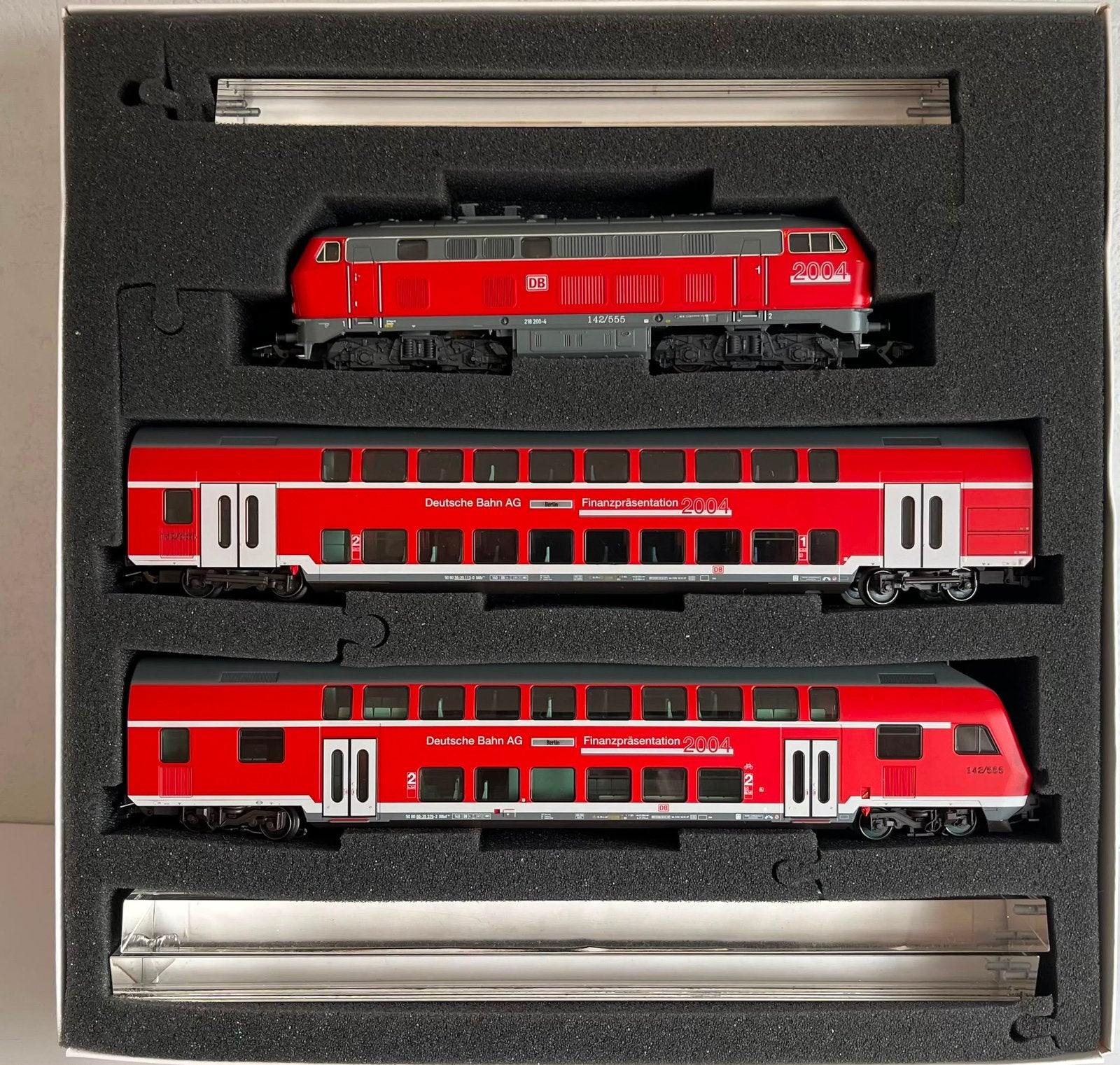 Marklin Finanzzug 2004 Set Gelimiteerd 555 stuks DB V218 H0, Wisselstroom, Treinset, Nieuw, Ophalen of Verzenden