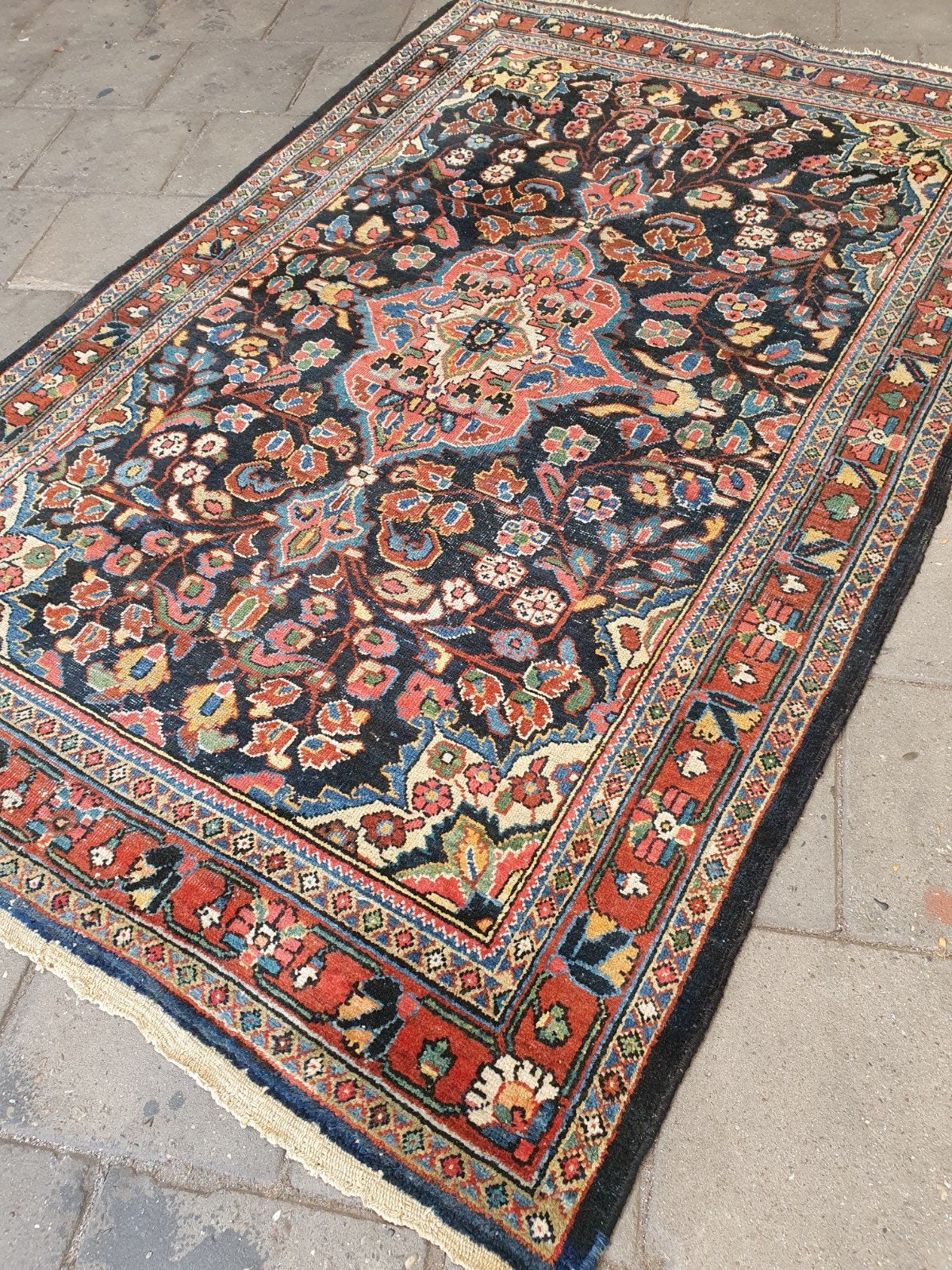 perzisch tapijt 210x135 cm. Istafan, Iraans, Gebruikt, 100 tot 150 cm, 200 cm of meer