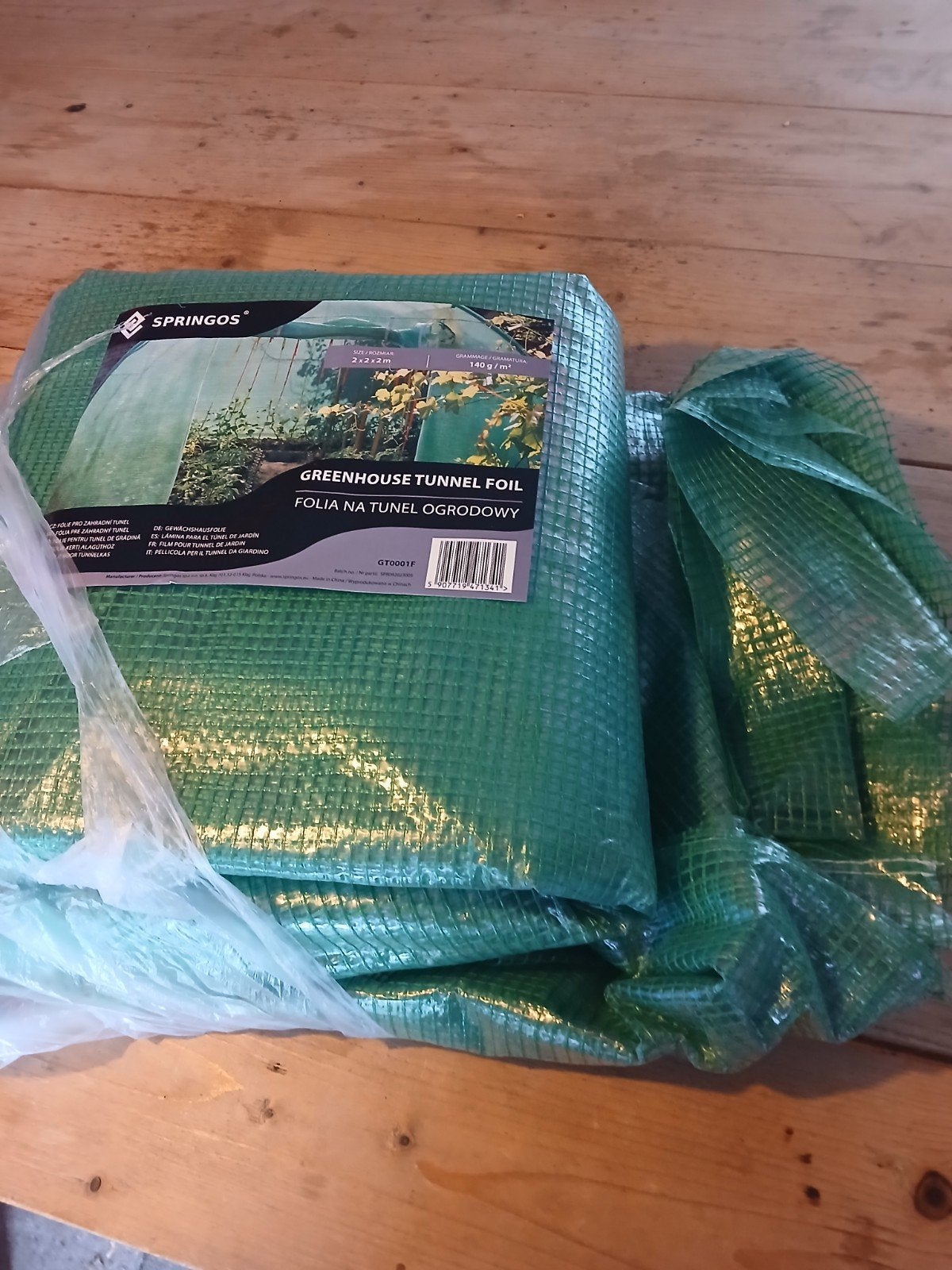 Springos Kasfolie 2x2x2m - Greenhouse Tunnel Folie, Ophalen of Verzenden, Nieuw, Kweektent