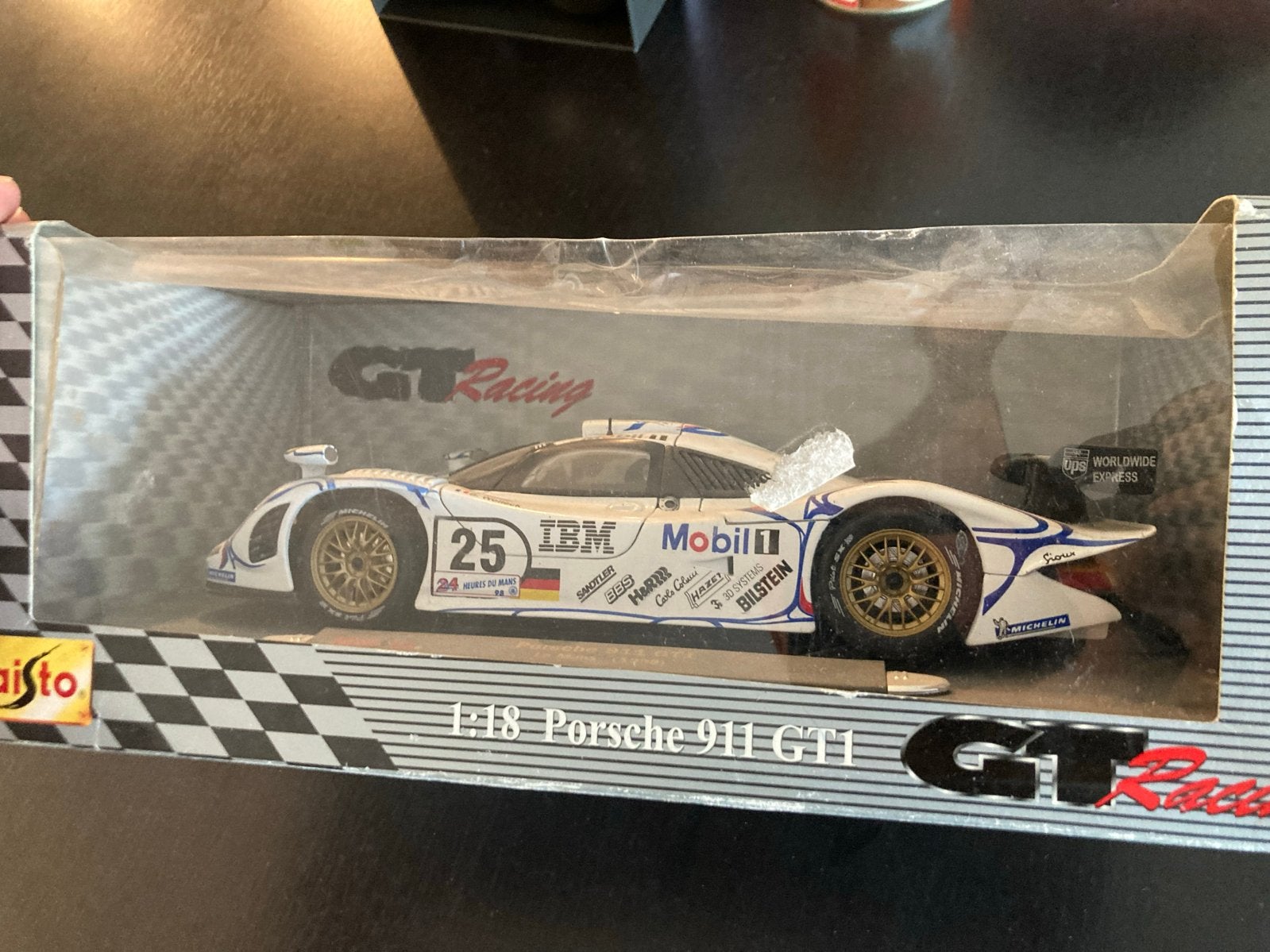 Maisto Porsche 911 GT1 - Schaalmodel Auto, Ophalen of Verzenden, Nieuw, Auto, Maisto